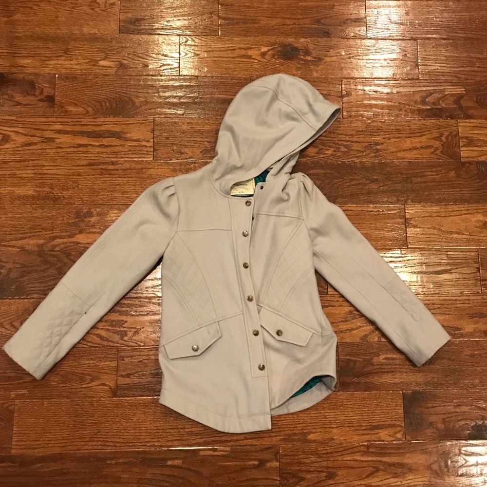 Cartonnier wool peacoat with hood